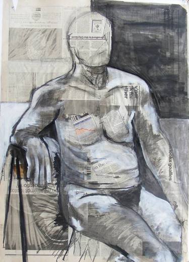 Original Nude Drawing by Annaly Keane