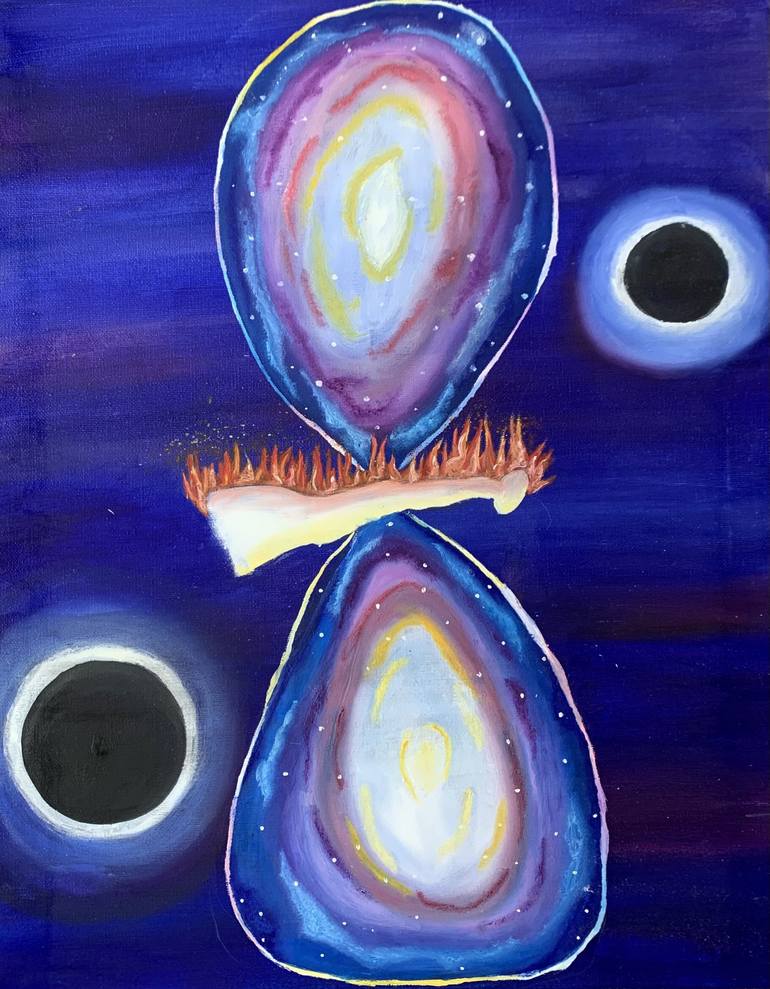 Original Expressionism Fantasy Paintings by Vaire Valier