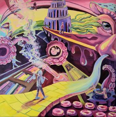 Original Expressionism Travel Painting by Liliana Weedmaart