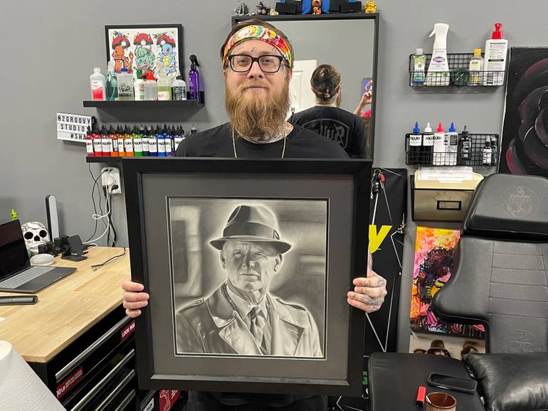 Original Figurative People Drawing by Ryan Dawson