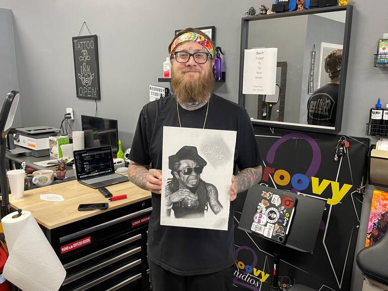 Original Figurative People Drawing by Ryan Dawson
