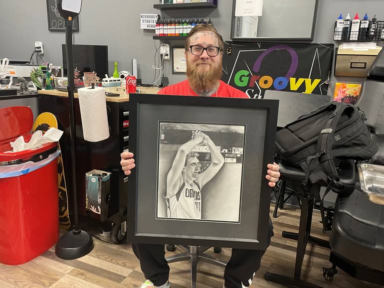 Original Figurative People Drawing by Ryan Dawson