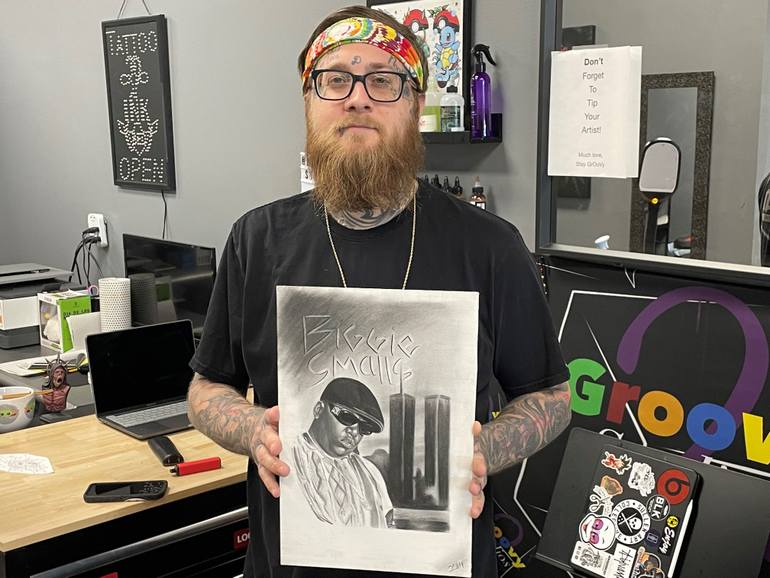 Original Figurative People Drawing by Ryan Dawson