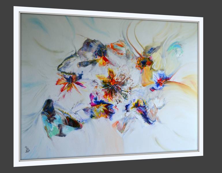 Original Abstract Expressionism Abstract Painting by Isabelle Vobmann
