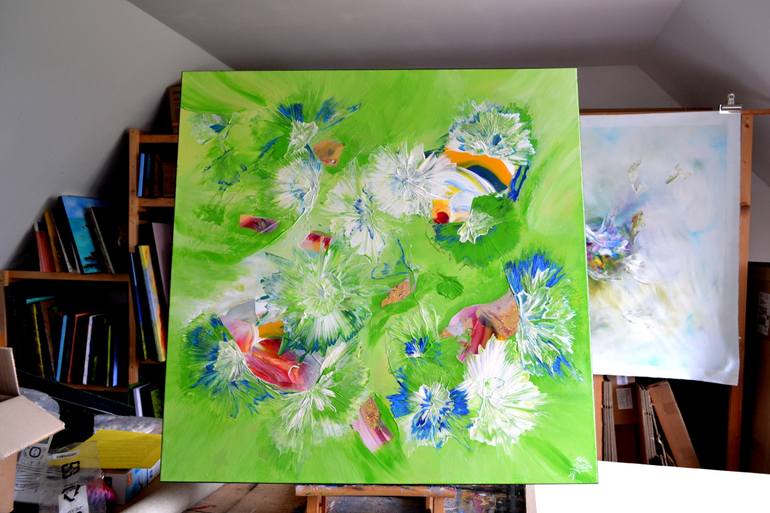 Un monde enchanté Painting by Isabelle Vobmann | Saatchi Art