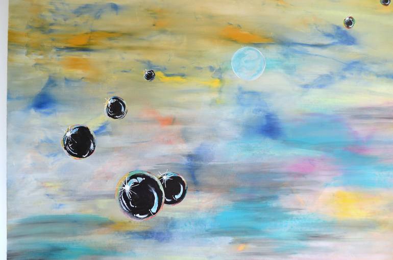 Original Contemporary Outer Space Painting by Isabelle Vobmann