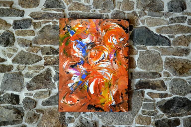 Original Abstract Expressionism Abstract Painting by Isabelle Vobmann