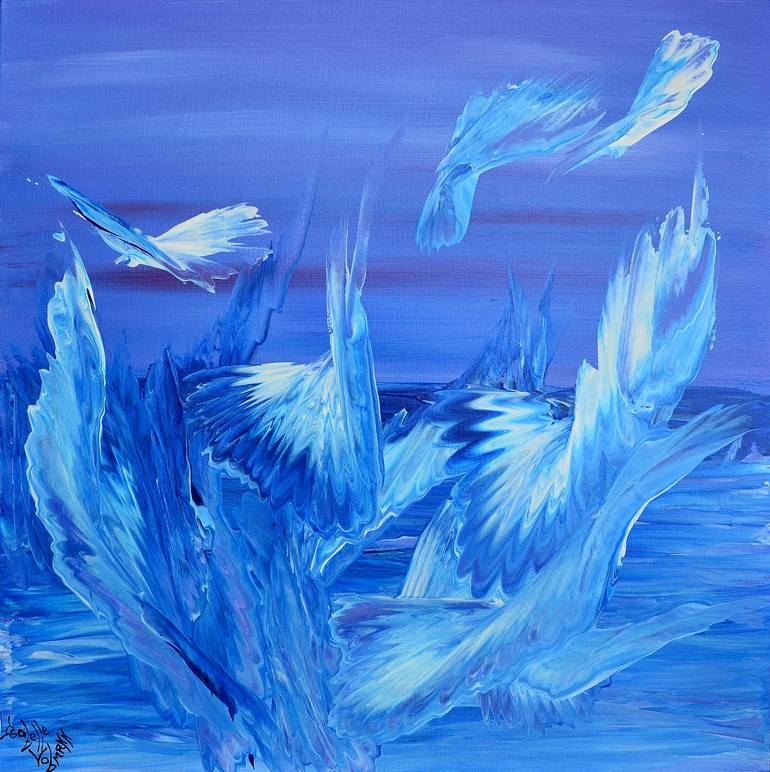 Print of Abstract Expressionism Seascape Paintings by Isabelle Vobmann
