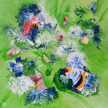 Original Expressionism Floral Paintings by Isabelle Vobmann