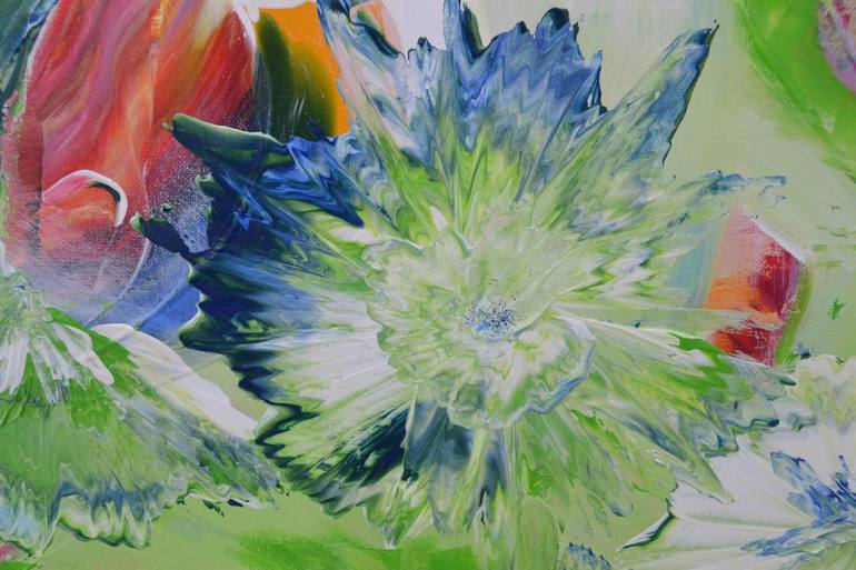 Original Expressionism Floral Painting by Isabelle Vobmann