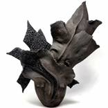 Wildflower Sculpture Black Stoneware // 250 by Rikke Laursen