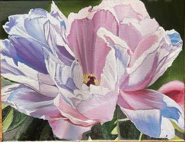 Blooming Peony - 11x14 in - Oil on Canvas thumb
