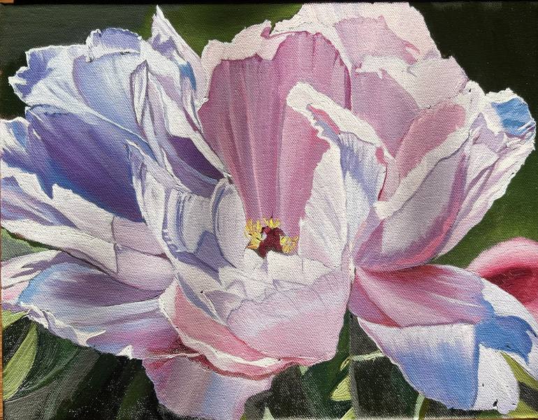 Original Impressionism Floral Painting by Sudheshna Bishoy