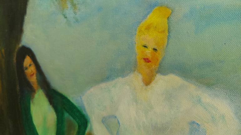Original Figurative Women Painting by Arpeggio Art