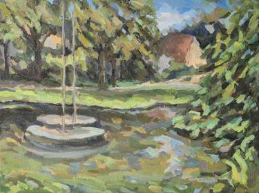 Original Impressionism Landscape Painting by Irina Jesinger