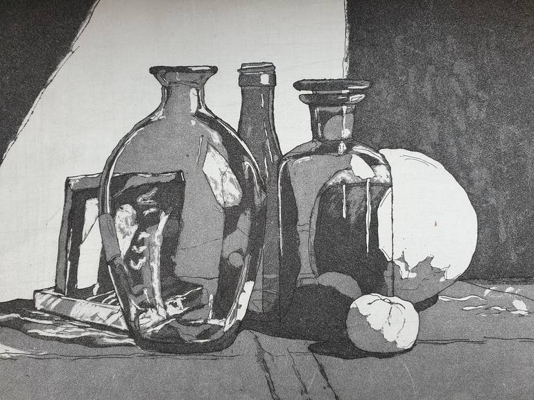 Original Realism Still Life Printmaking by Irina Jesinger