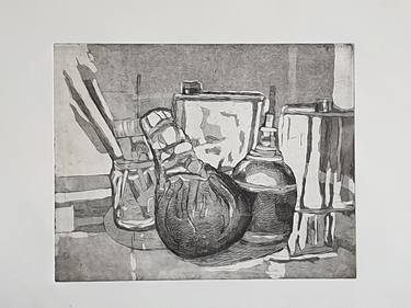 Original Still Life Printmaking by Irina Jesinger