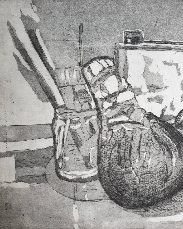 Original Contemporary Still Life Printmaking by Irina Jesinger