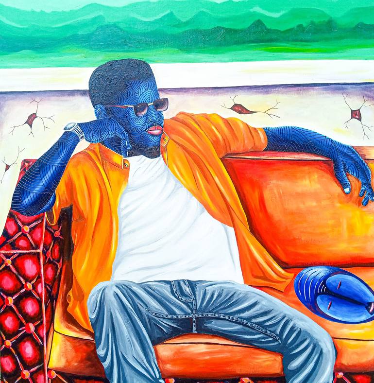 Print of Contemporary Portrait Paintings by Babafemi Ogunkanmbi