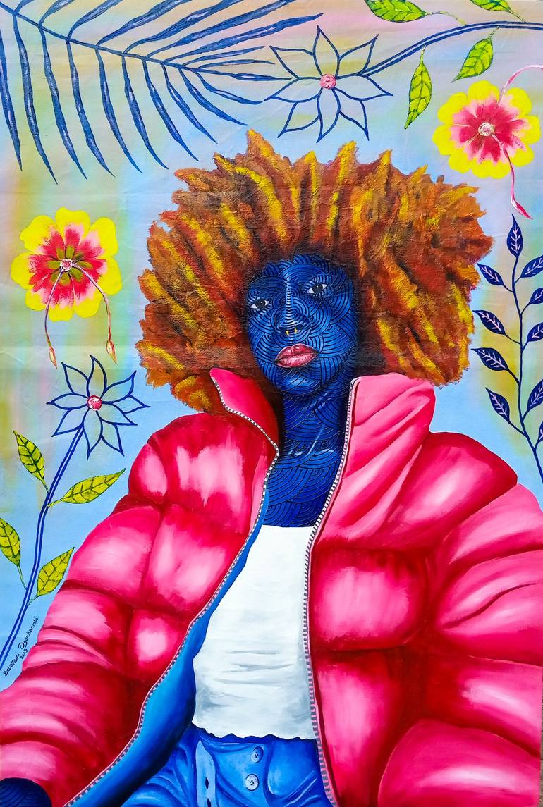 Print of Conceptual Portrait Paintings by Babafemi Ogunkanmbi