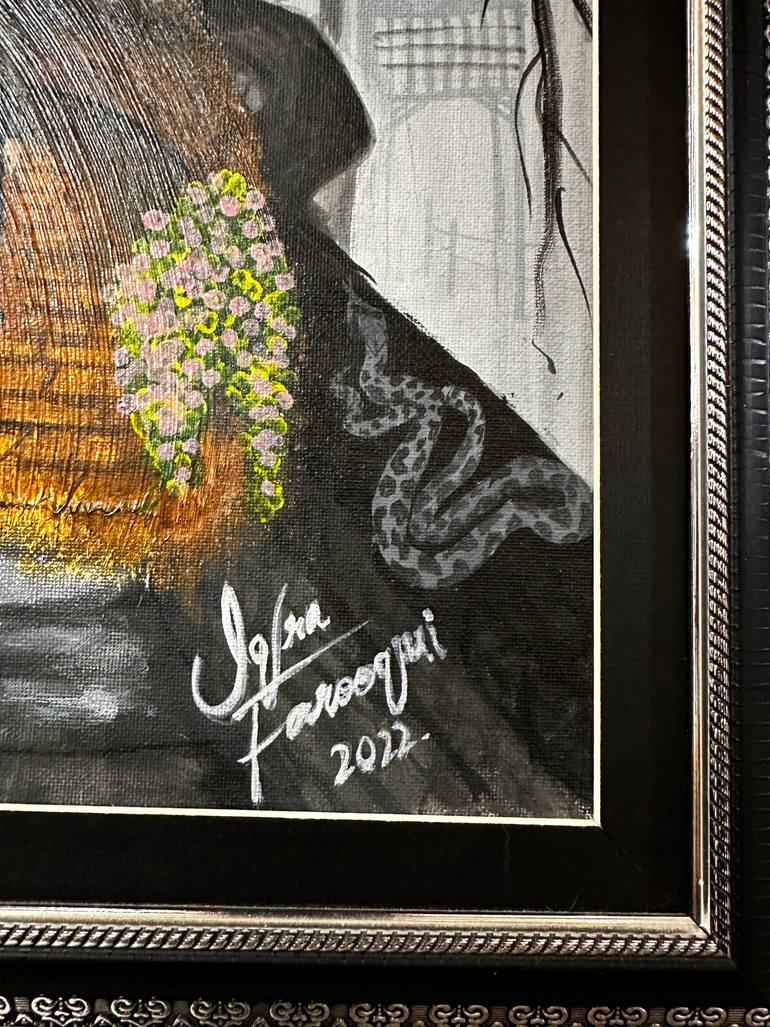 Original Art Deco Fantasy Painting by Iqra Farooqui