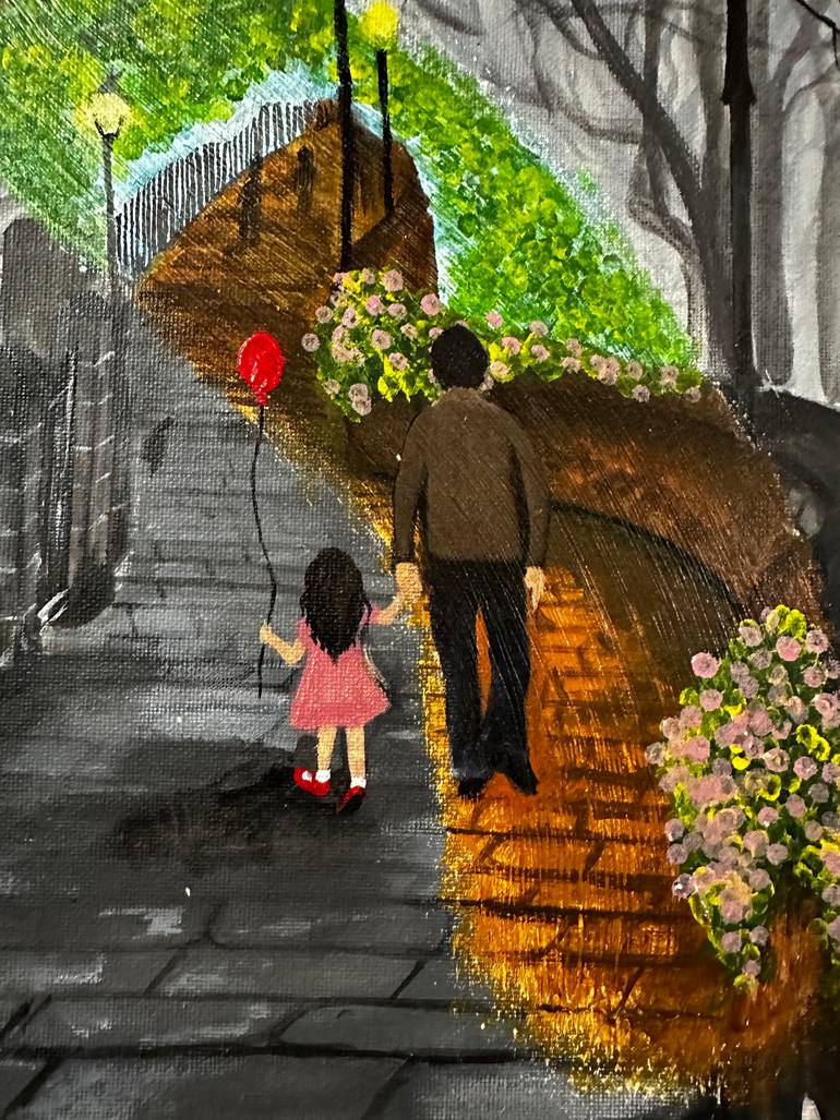 Original Art Deco Fantasy Painting by Iqra Farooqui