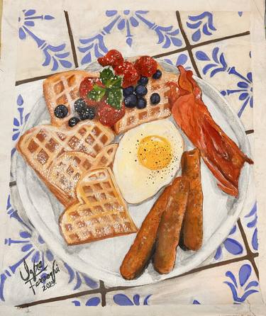 Original Food & Drink Paintings by Iqra Farooqui