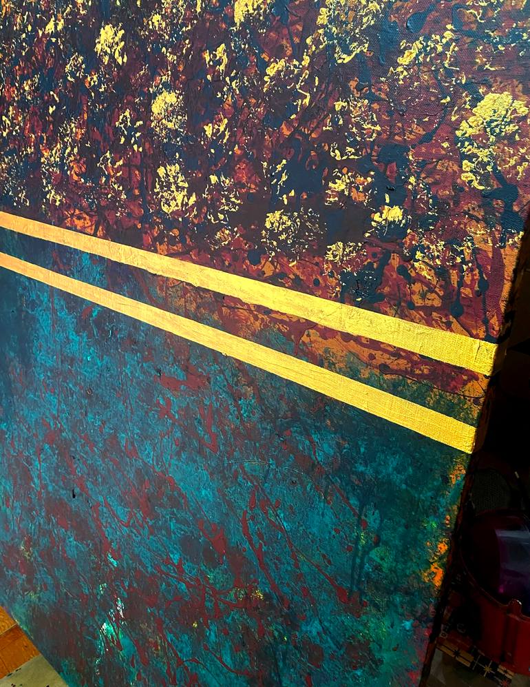 Original Abstract Expressionism Abstract Painting by William Cheung