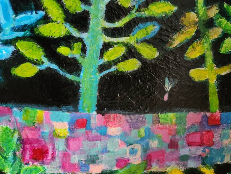 Original Abstract Love Painting by Jian Choi