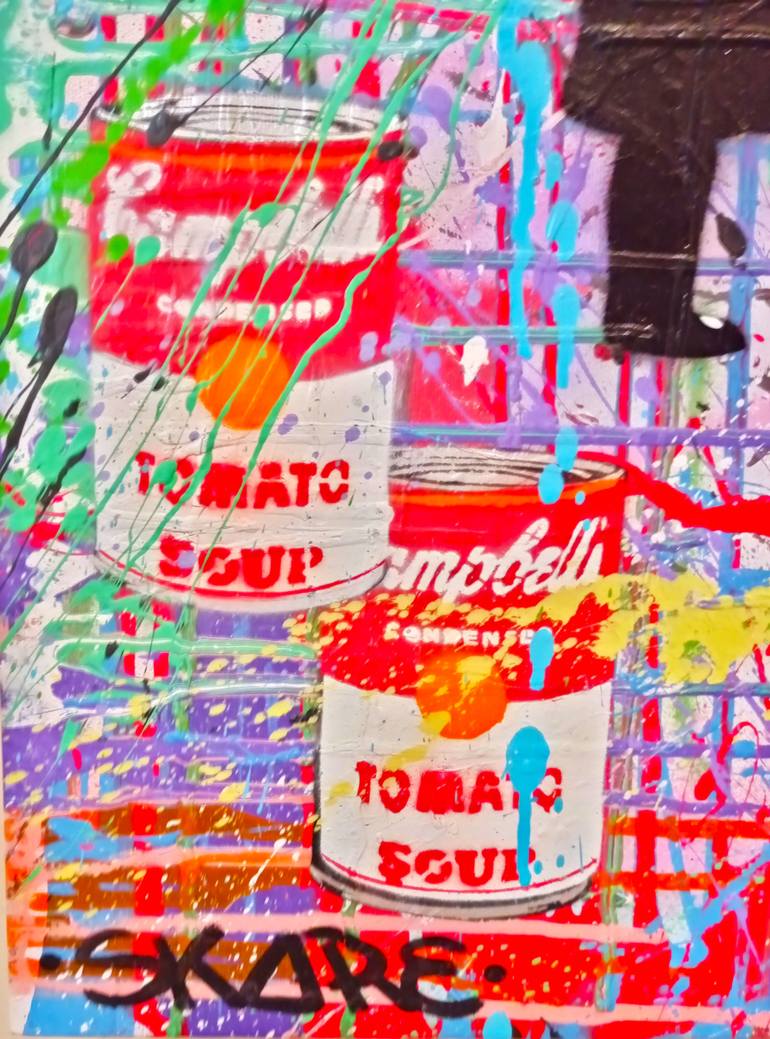 Original Pop Art Graffiti Painting by Luka Skore