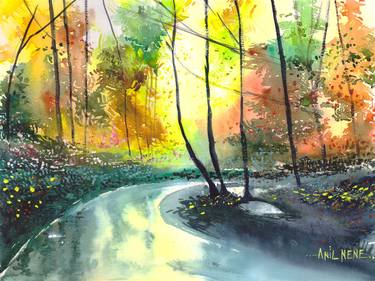 Original Photorealism Nature Mixed Media by Anil Nene