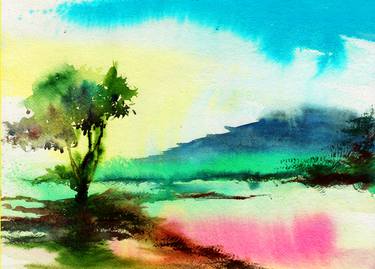 Print of Fine Art Nature Paintings by Anil Nene