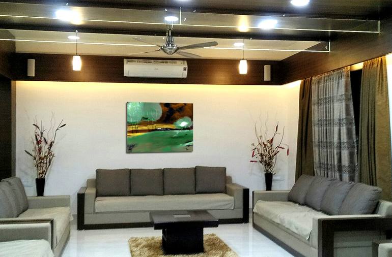 Original Abstract Nature Painting by Anil Nene
