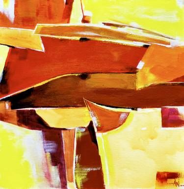 Original Abstract Expressionism Abstract Paintings by Anil Nene