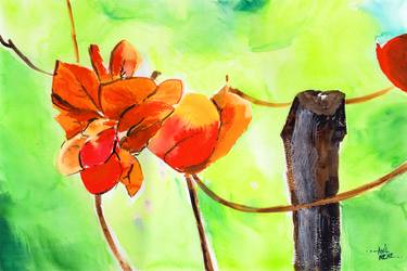 Original Floral Paintings by Anil Nene