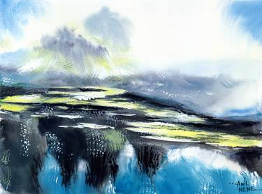 Original Abstract Landscape Paintings by Anil Nene