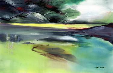 Print of Abstract Nature Paintings by Anil Nene