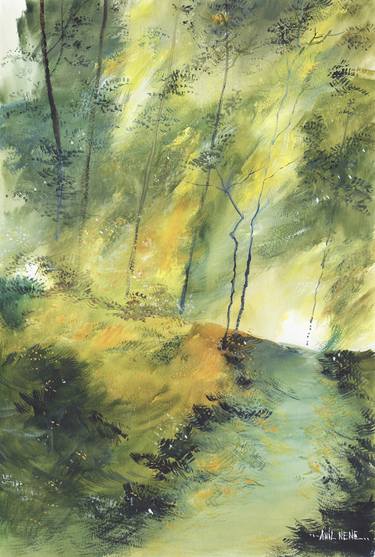 Print of Nature Paintings by Anil Nene