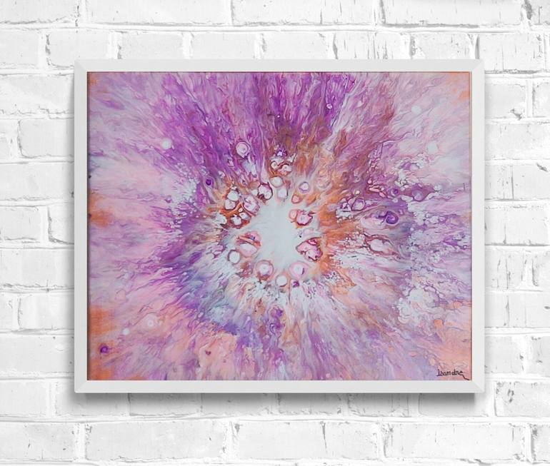 Original Outer Space Painting by Isabelle  Rozotte 