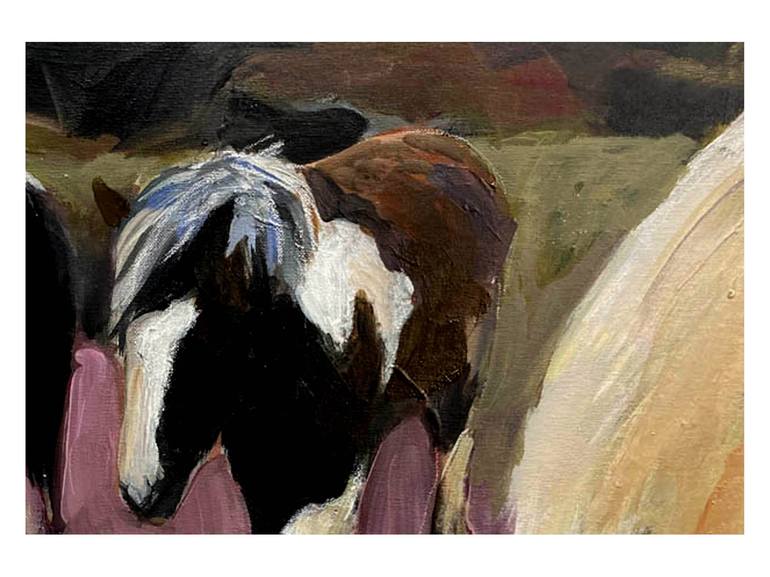 Original Figurative Horse Painting by DIANA HAND