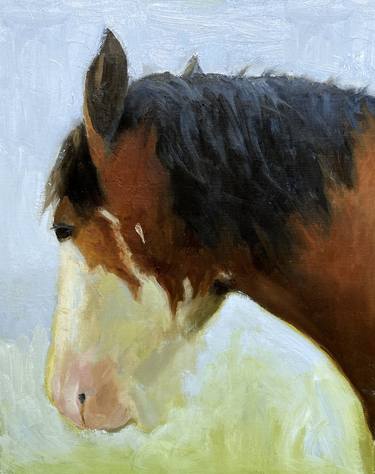 Original Figurative Horse Paintings by DIANA HAND