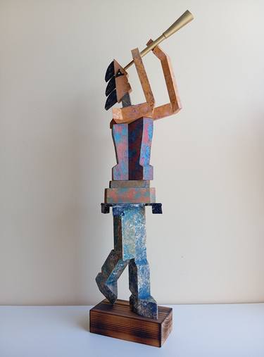 Original Abstract Expressionism Culture Sculpture by José Manuel Solares