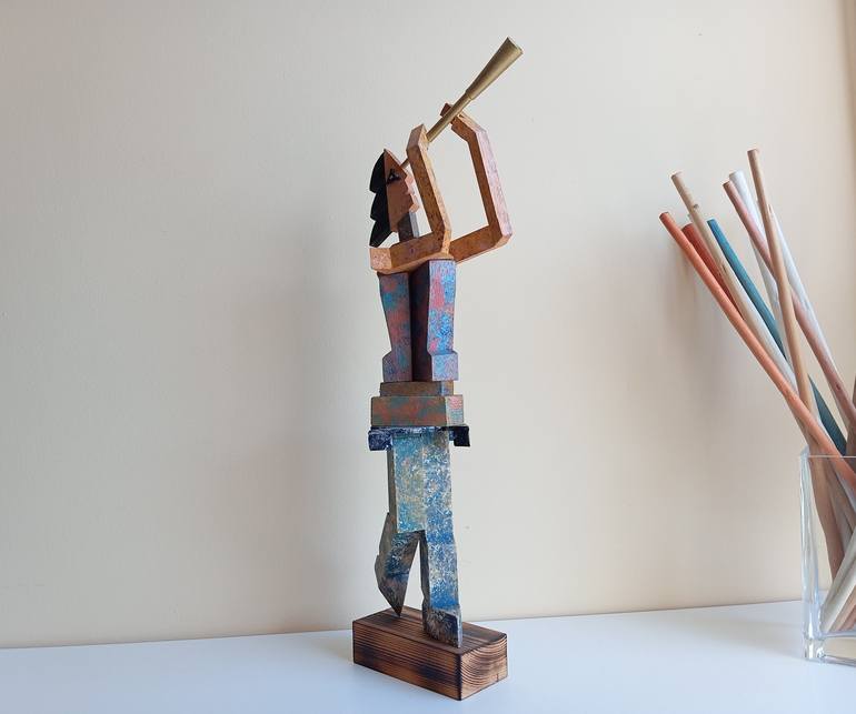 Original Abstract Expressionism Culture Sculpture by José Manuel Solares