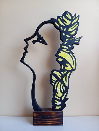 Original Minimalism Portrait Sculpture by José Manuel Solares