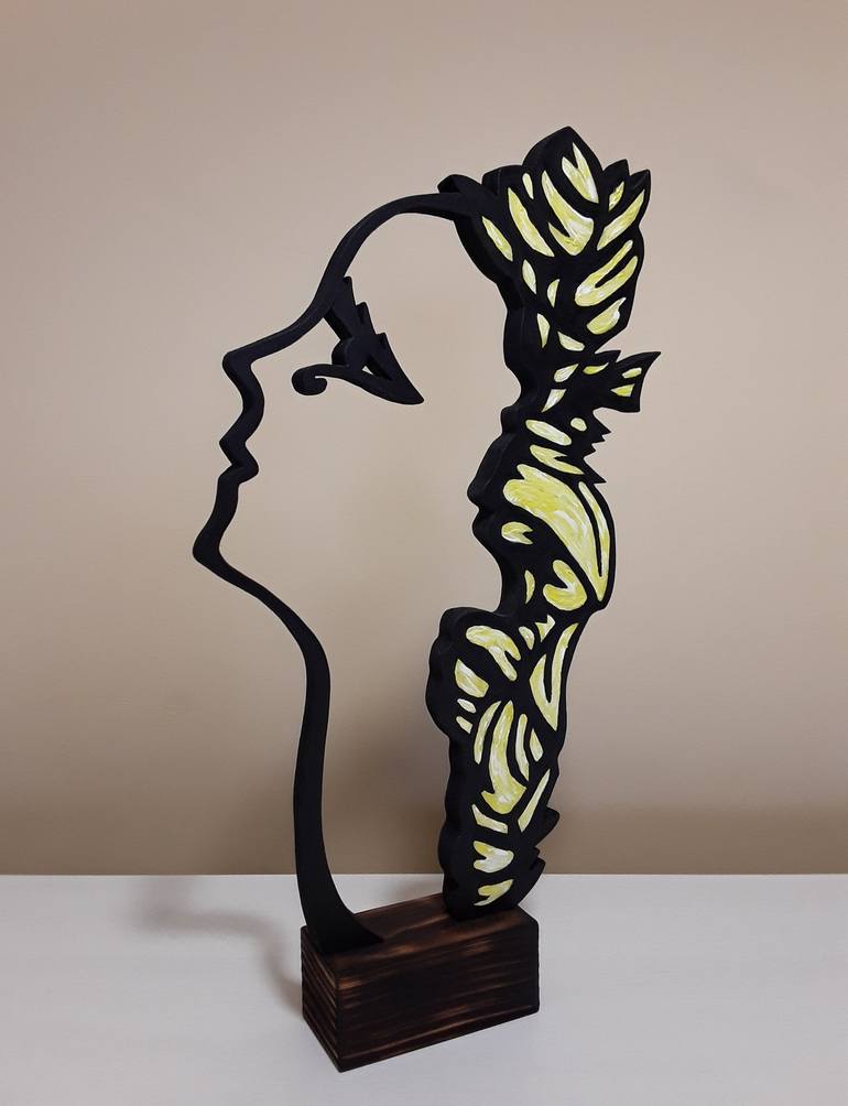 Original Minimalism Portrait Sculpture by José Manuel Solares