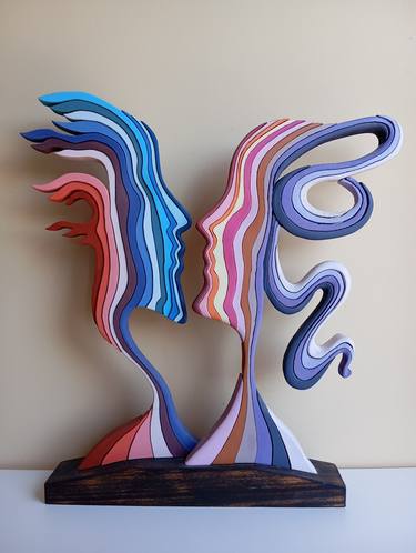 Original Surrealism Geometric Sculpture by José Manuel Solares