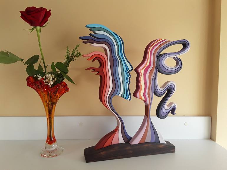 Original Abstract Expressionism Geometric Sculpture by José Manuel Solares