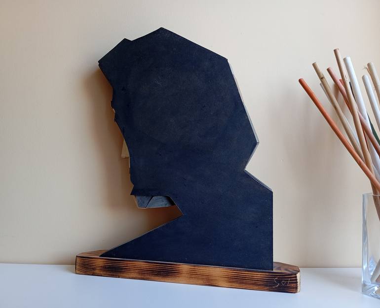 Original Cubism Geometric Sculpture by José Manuel Solares