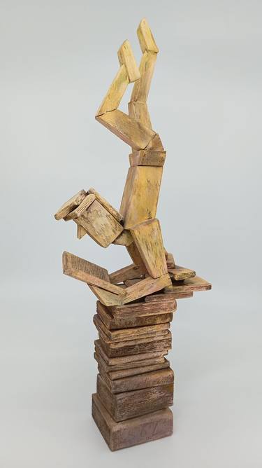 Original Cubism Calligraphy Sculpture by José Manuel Solares