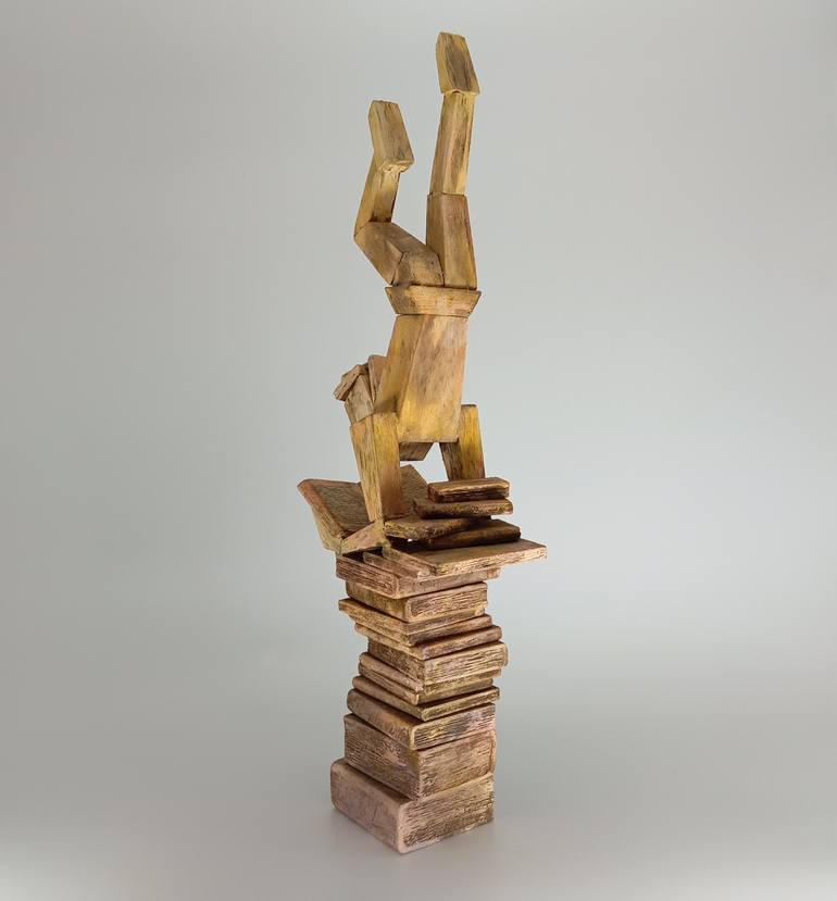 Original Cubism Calligraphy Sculpture by José Manuel Solares